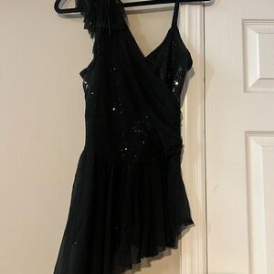 Costume Gallery Black Sequin One-Shoulder Costume